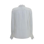 Chloé Ruffled silk muslin and lace Blouse CH-CH25AHT38917107-IT36 | XS