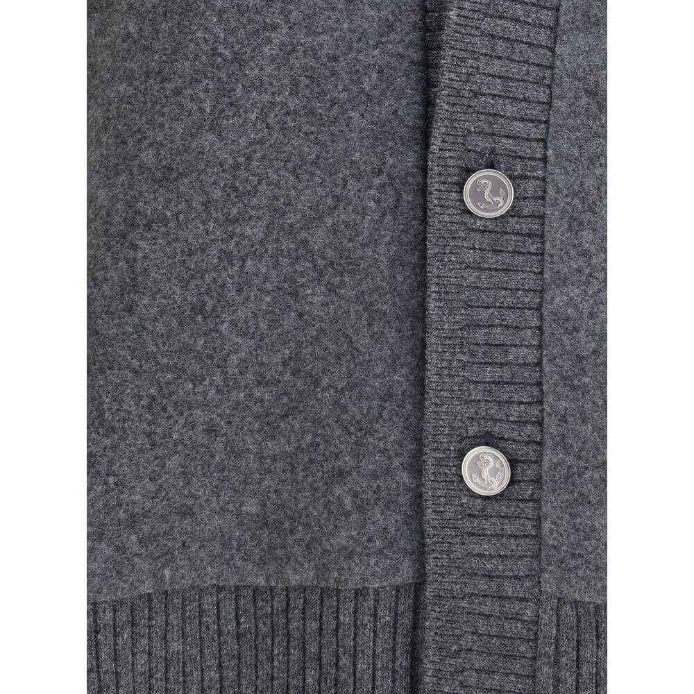 Thom Browne Gray Wool Cardigan
