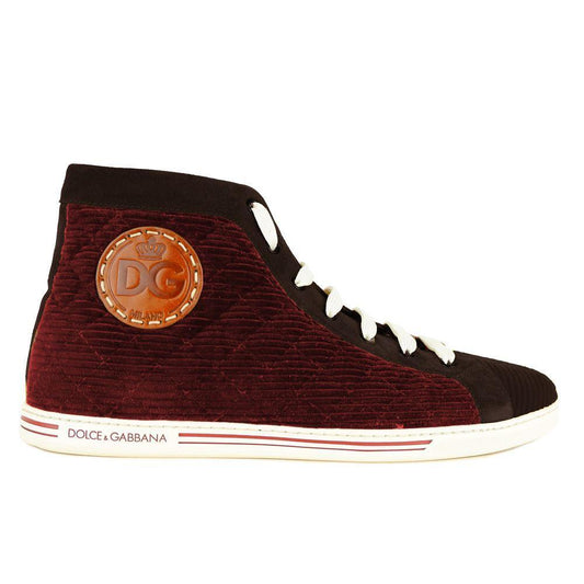 Dolce & Gabbana Red Calfskin Sneaker DO-11248-EU44/US11