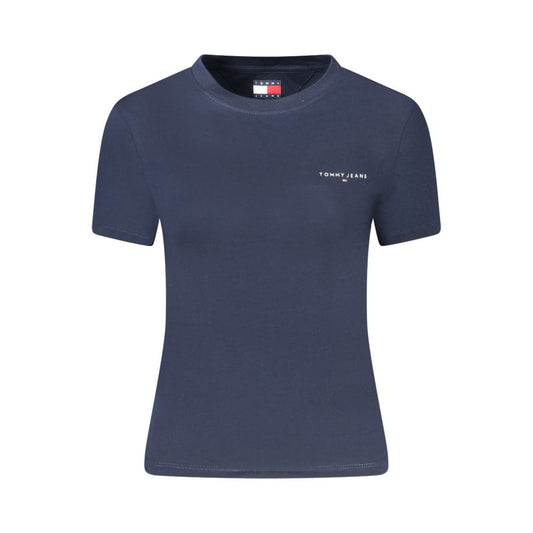 Tommy Hilfiger Blue Cotton Women T-Shirt TO-39304-S