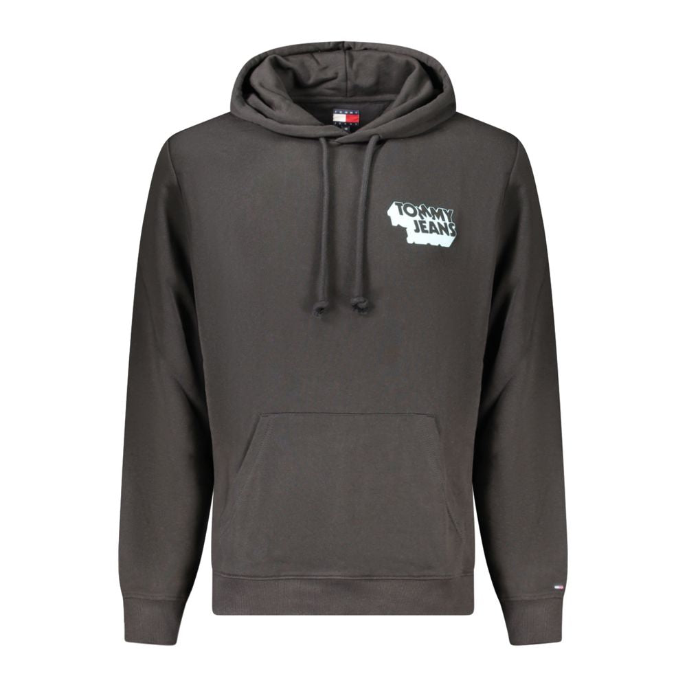 Tommy Hilfiger Black Cotton Men Hoodie TO-39307-S