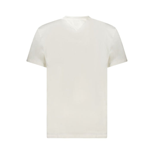 Tommy Hilfiger White Cotton Men T-Shirt TO-39313-XL