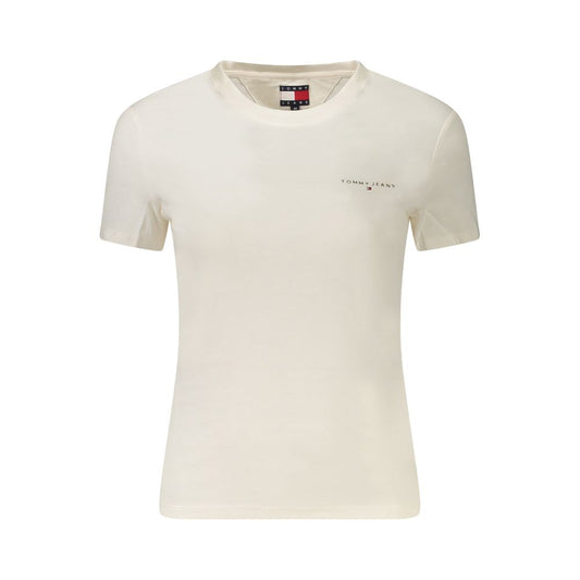 Tommy Hilfiger White Cotton Women T-Shirt TO-39320-S