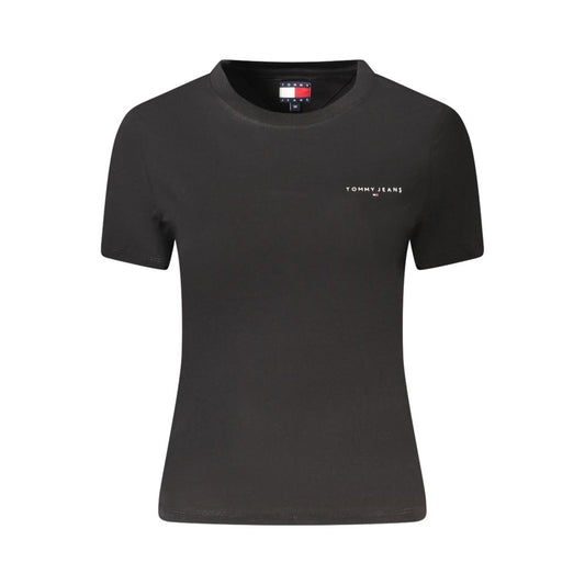 Tommy Hilfiger Black Cotton Women T-Shirt TO-39321-S
