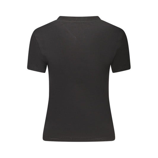 Tommy Hilfiger Black Cotton Women T-Shirt TO-39321-S
