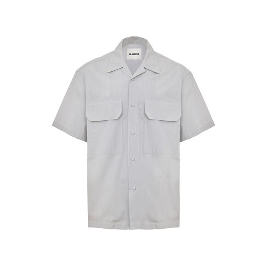 Jil Sander Blue Cotton Shortsleeve JI-9912673-IT41 | L