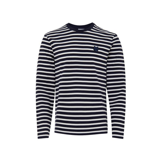 Maison Kitsuné Blue Cotton Long Sleeve MA-9916673-M