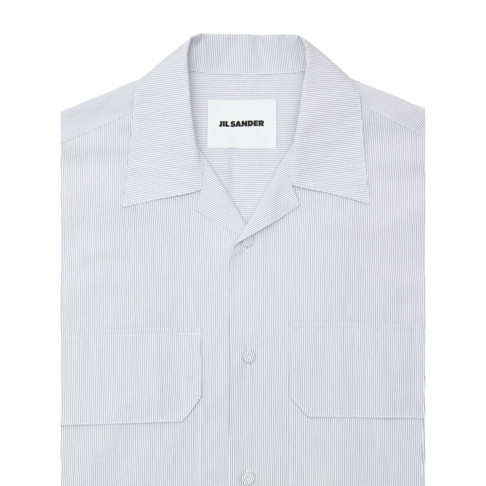 Jil Sander Blue Cotton Shortsleeve JI-9912673-IT41 | L