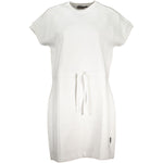 Napapijri White Cotton Dress NA-28443-XS