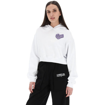 Comme Des Fuckdown White Cotton Women Sweatshirt