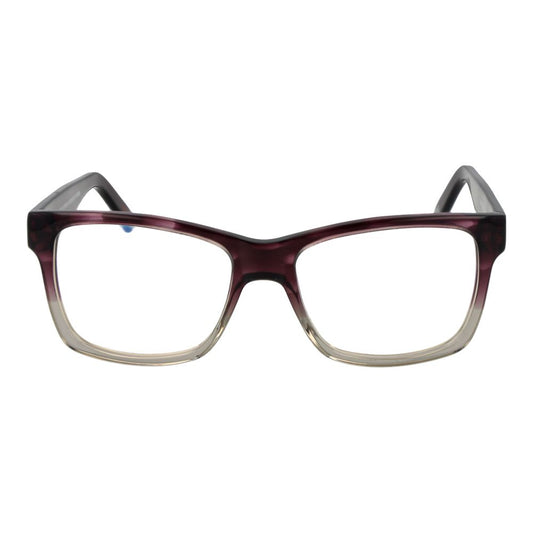 Andy Wolf Purple Unisex Glasses Frame, acetate full-rim, rectangular style, size 54-16-145, perfect for modern eyewear fashion.