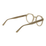 Andy Wolf Gray Unisex Glasses Frame in full-rim acetate, panto style, with plastic demo lenses. Includes branded case. No extra features.