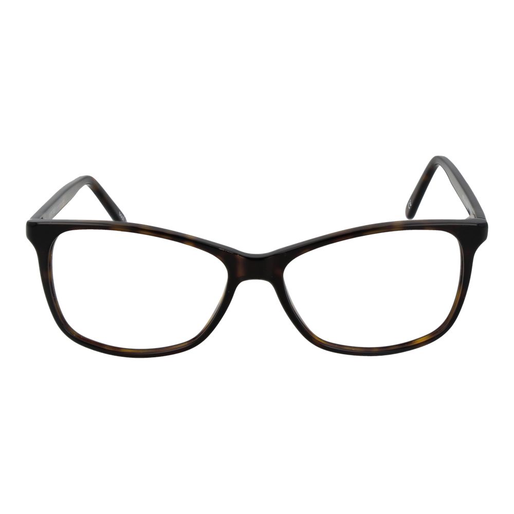 Andy Wolf Brown Unisex Glasses Frame in acetate, full-rim cat eye style, demo lenses, size 55-14-140, includes branded case.