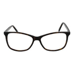 Andy Wolf Brown Unisex Glasses Frame in acetate, full-rim cat eye style, demo lenses, size 55-14-140, includes branded case.
