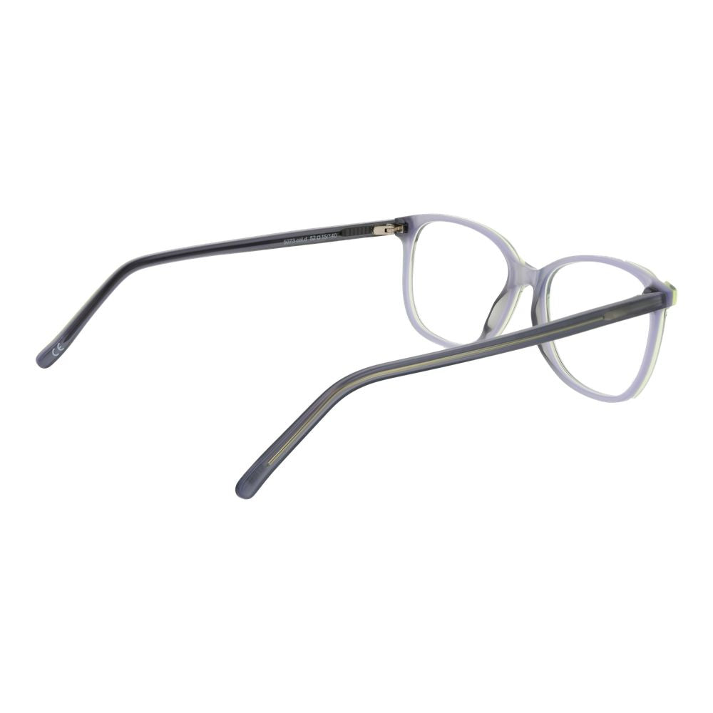Andy Wolf Gray Unisex Glasses Frame, full-rim acetate with demo lenses and rectangle style.