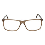 Andy Wolf Brown Unisex Glasses Frame, acetate full-rim with demo lenses, 58-15-145 size, rectangular style, includes branded case.