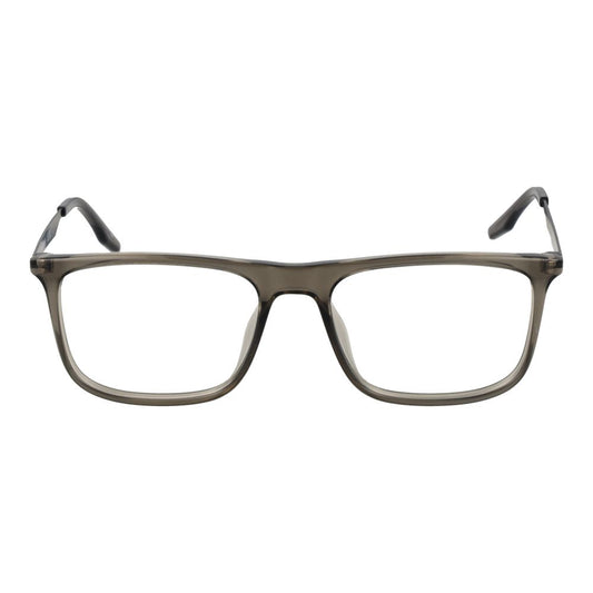 Converse Gray Men Glasses Frame, full-rim square style, grey metal frame, size 53-17-145, includes branded case, demo lenses.