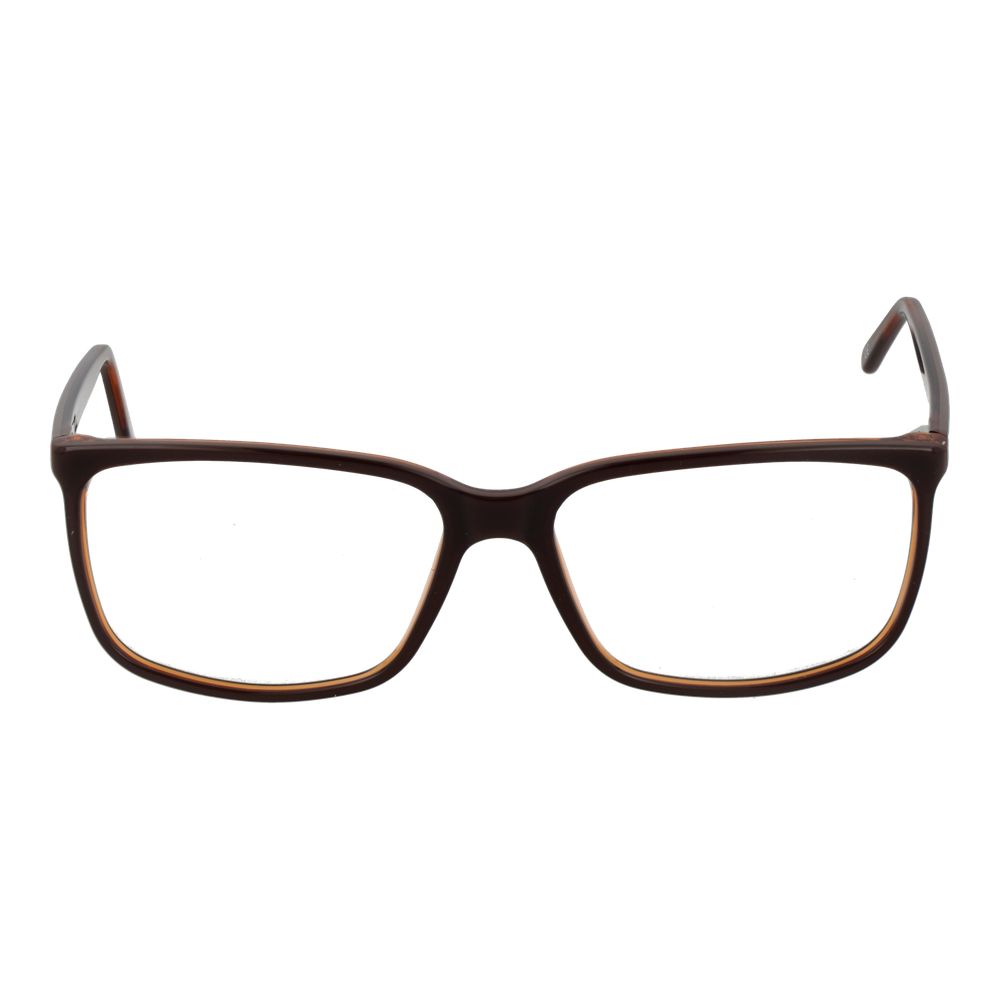 Andy Wolf Brown Unisex Glasses Frame in acetate, rectangle full-rim design, 58-15-145 dimensions, demo lenses, includes branded case