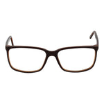 Andy Wolf Brown Unisex Glasses Frame in acetate, rectangle full-rim design, 58-15-145 dimensions, demo lenses, includes branded case