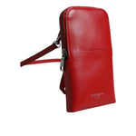 Dolce & Gabbana Red Leather Purse Phone Sling Crossbody Neck Strap Bag BAG4703