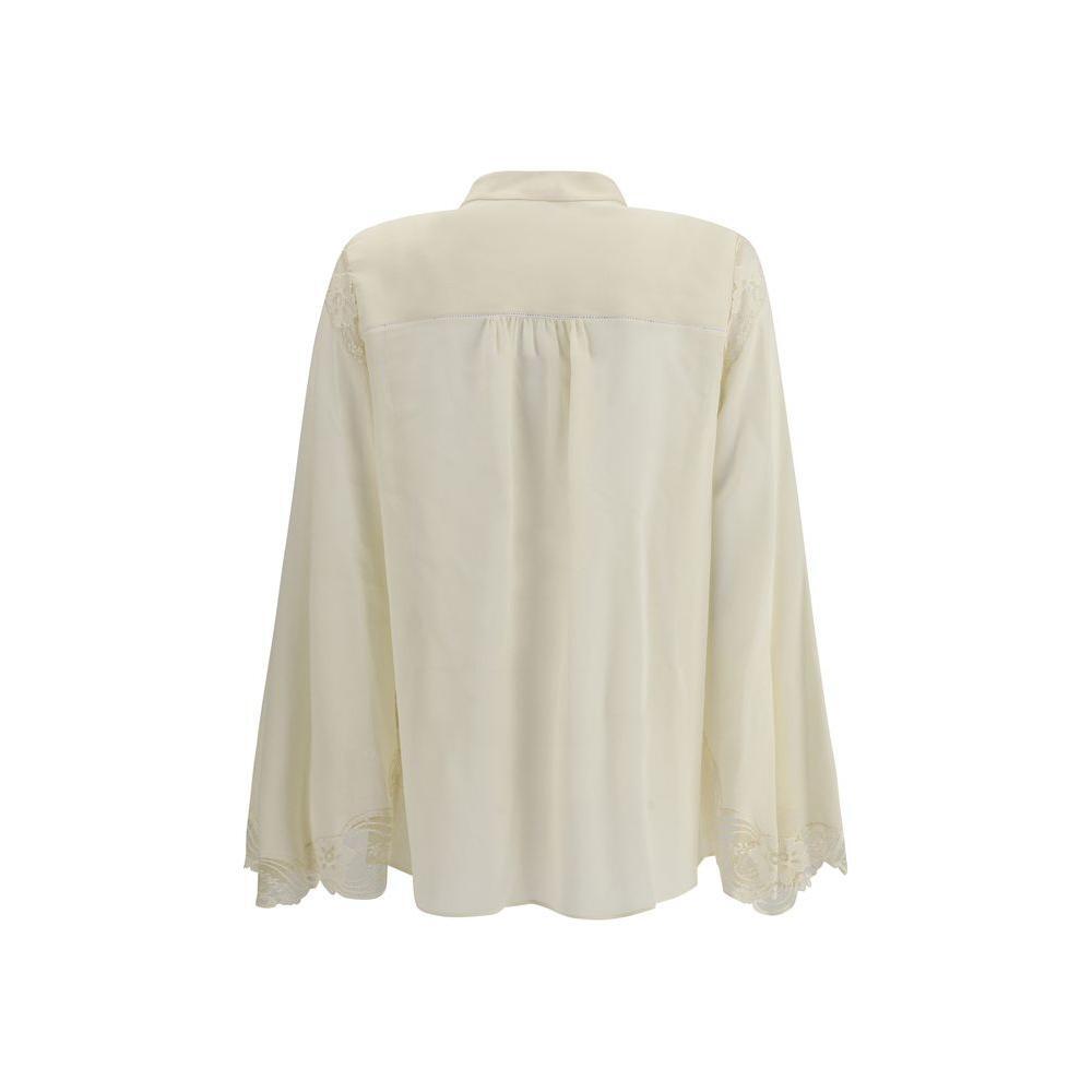 Chloé Silk georgette and lace Blouse CH-CH25AHT33117114-IT38 | S