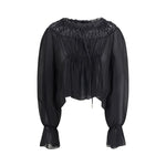 Chloé Silk georgette and lace Top CH-CH25AHT87117001-IT40 | M