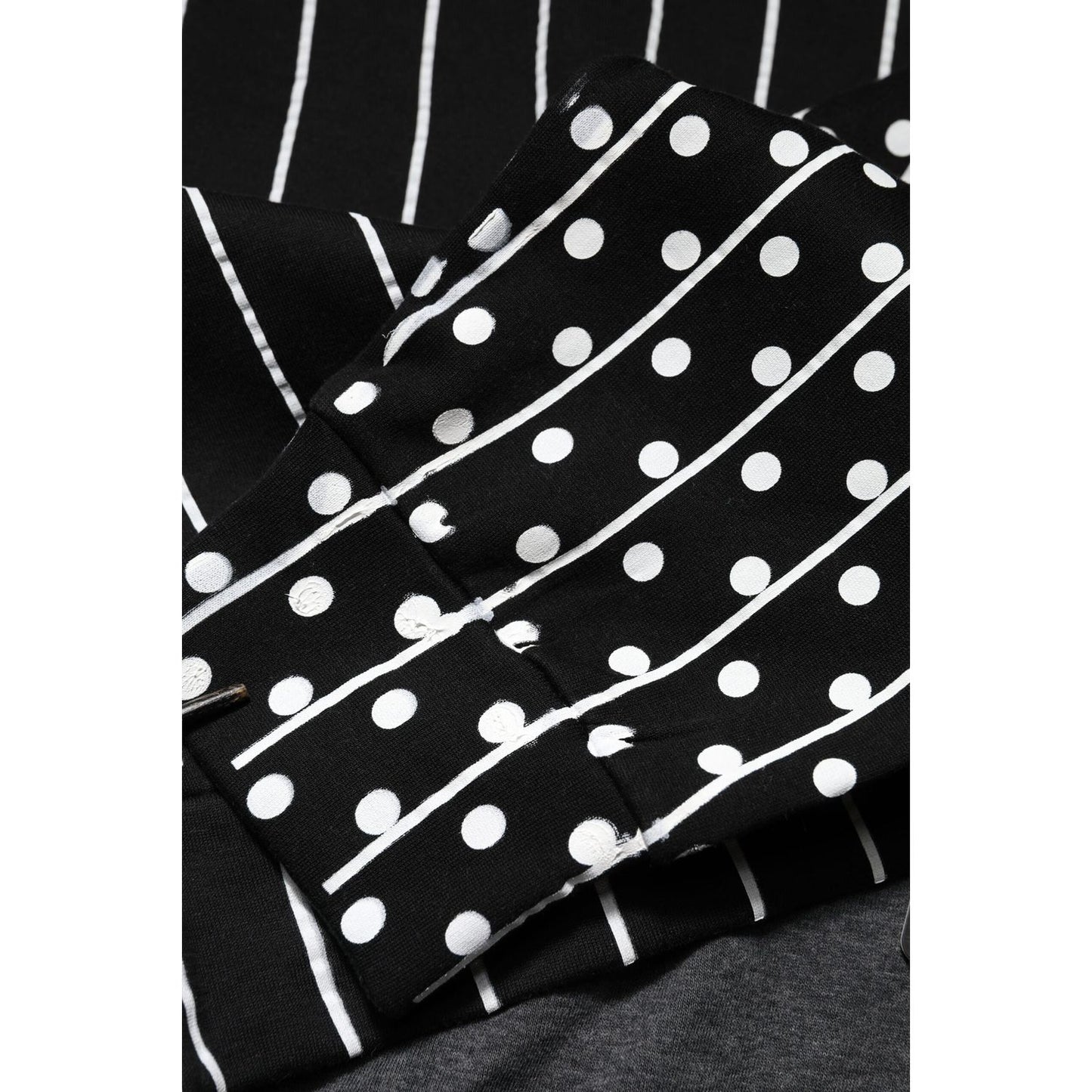 Dolce & Gabbana Black Stripes Hooded Men Sweatshirt Sweater TSH90751-48