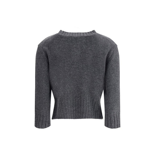 Loulou De Saison Cashmere Crop Sweater LO-MORALDSANTHRACITE-M