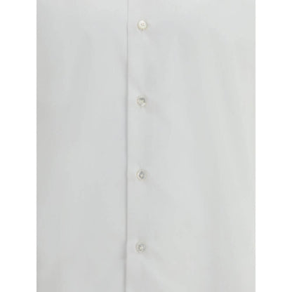 Finamore White Cotton Dress Shirt