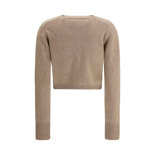 Loulou De Saison Cashmere crop Cardigan LO-ZEPHIRLDSBEIGEMELAN-L