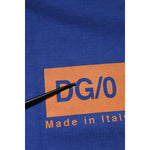 Dolce & Gabbana Blue Logo Graphic Cotton Crew Neck T-shirt TSH91045-46