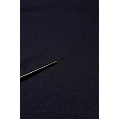 Dolce & Gabbana Dark Blue Silk Crew Neck Short Sleeves T-shirt