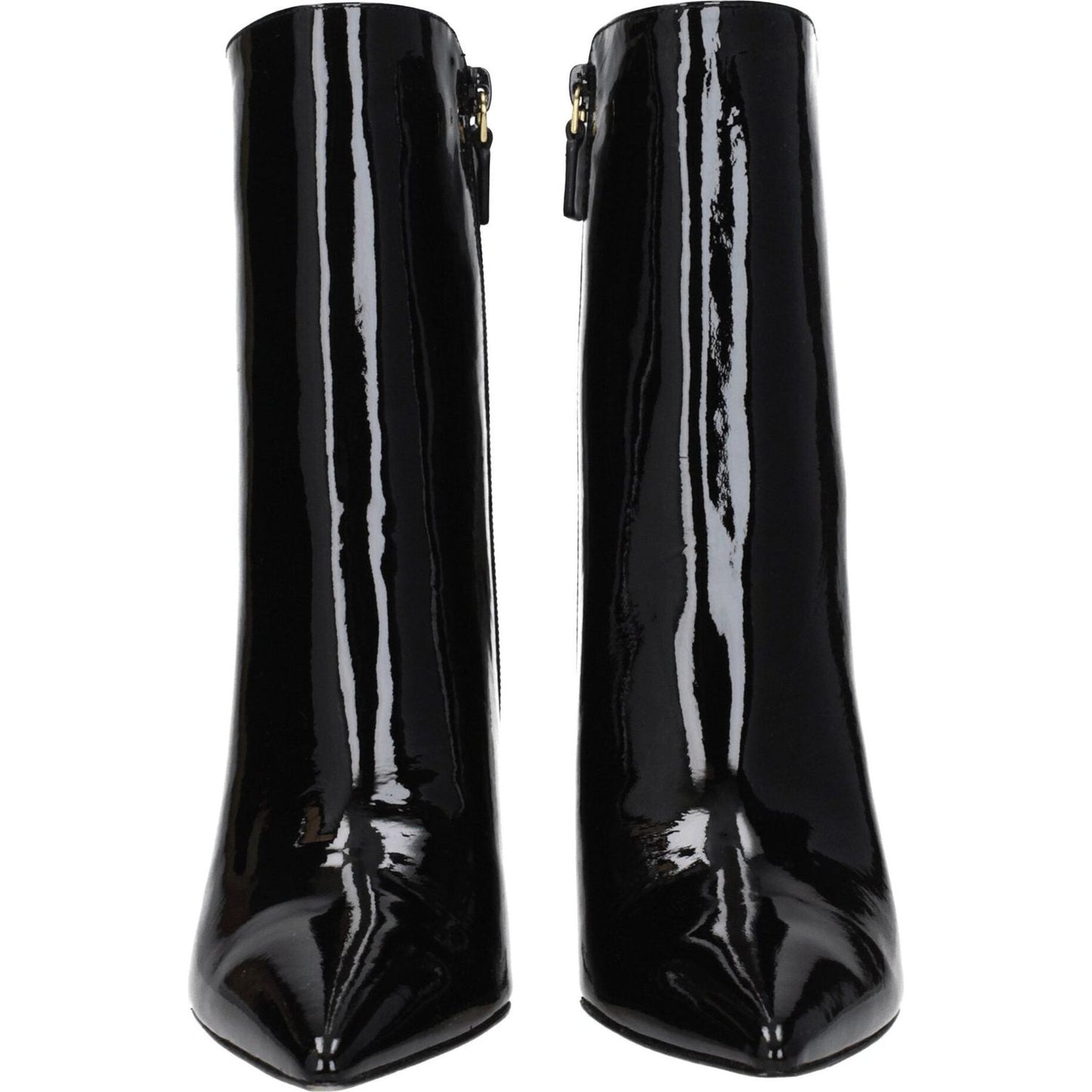 Stuart Weitzman Black Leather Ankle Boots ST-8547258040585-EU37.5/US7.5