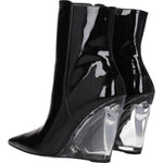 Stuart Weitzman Black Leather Ankle Boots ST-8547258040585-EU37.5/US7.5