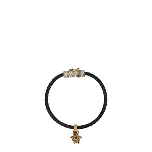 Versace Black Leather Bracelets