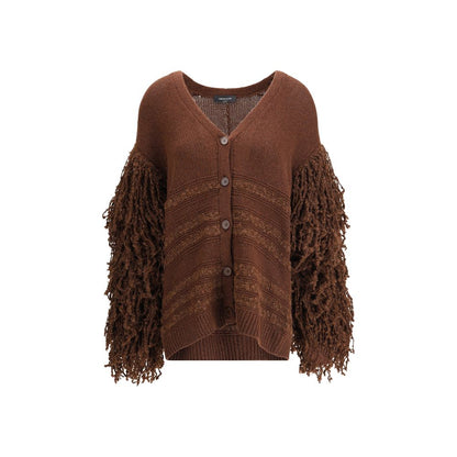 Fabiana Filippi Brown Camel Hair Cardigan