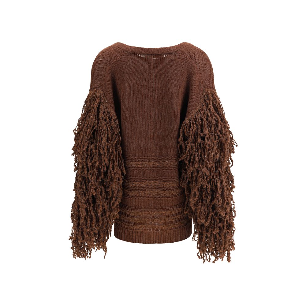 Fabiana Filippi Brown Camel Hair Cardigan