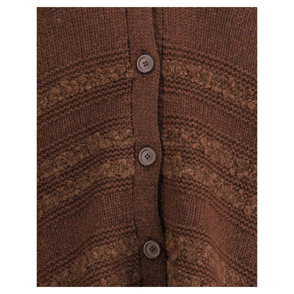 Fabiana Filippi Brown Camel Hair Cardigan