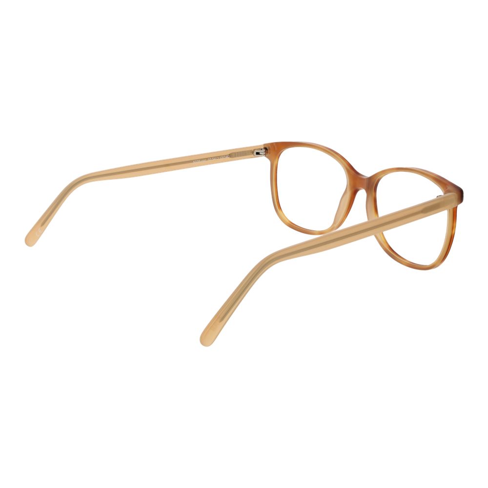 Andy Wolf Brown Unisex Glasses Frame in acetate, full-rim style, rectangle lenses with demo glasses, size 54-15-140.