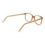 Andy Wolf Brown Unisex Glasses Frame in acetate, full-rim style, rectangle lenses with demo glasses, size 54-15-140.