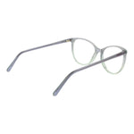 Andy Wolf Gray Unisex Glasses Frame, full-rim acetate cat eye style with demo lenses, shown in side view.