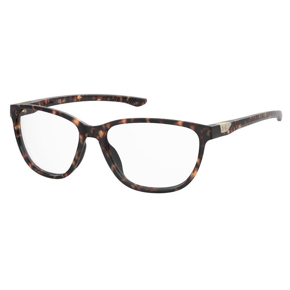 Under Armour Brown Resin Frames women's glasses UA5038086F415 with resin material and tortoiseshell pattern, size 54/15/140 mm.