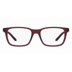 Under Armour Transparent Resin Frames, UA5055YKZF417, women's eyeglasses, red front view, resin material, 54/17/140 mm