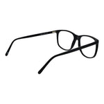 Andy Wolf Black Unisex Glasses Frame in black acetate with full-rim rectangle style and demo lenses, includes branded case for protection.