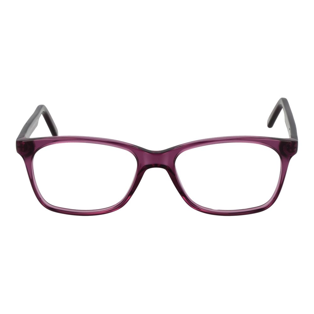 Andy Wolf Purple Unisex Glasses Frame, acetate full-rim style, rectangular shape, 50-15-135 size, includes branded case.