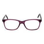 Andy Wolf Purple Unisex Glasses Frame, acetate full-rim style, rectangular shape, 50-15-135 size, includes branded case.
