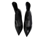 Dolce & Gabbana Black Stretch Stilettos Booties Socks Shoes LA12808-35