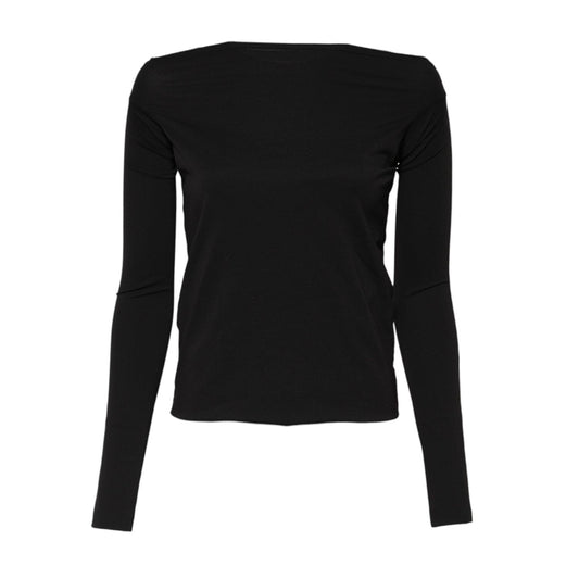 Dolce & Gabbana Black Wool Shrug Crew Neck Pullover Sweater TSH90732-40