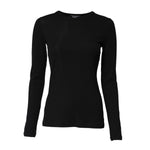Dolce & Gabbana Black Cotton Knit Round Neck Long Sleeves T-shirt TSH90733-2