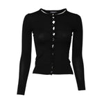 Dolce & Gabbana Black STAFF Round Neck Cardigan Sweater TSH90737-36